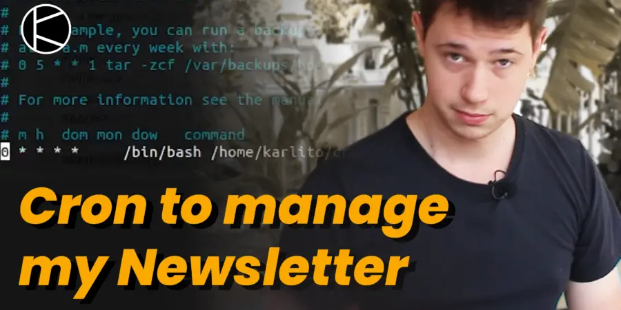 Using cron for a private newsletter